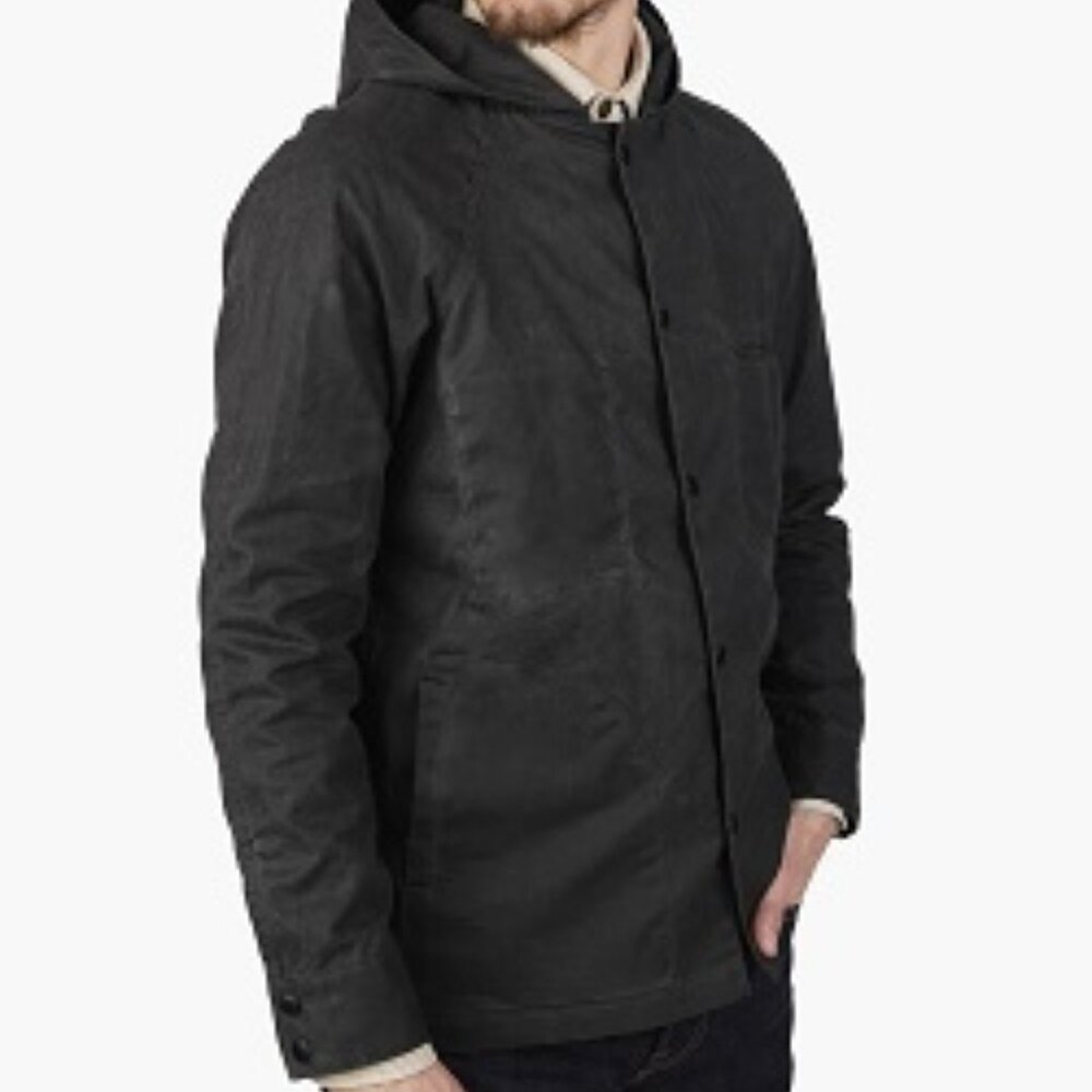 Rogue Territory Hooded Waxed Ridgeline Jacket  Graphite XXL RGT - Picture 3 of 13